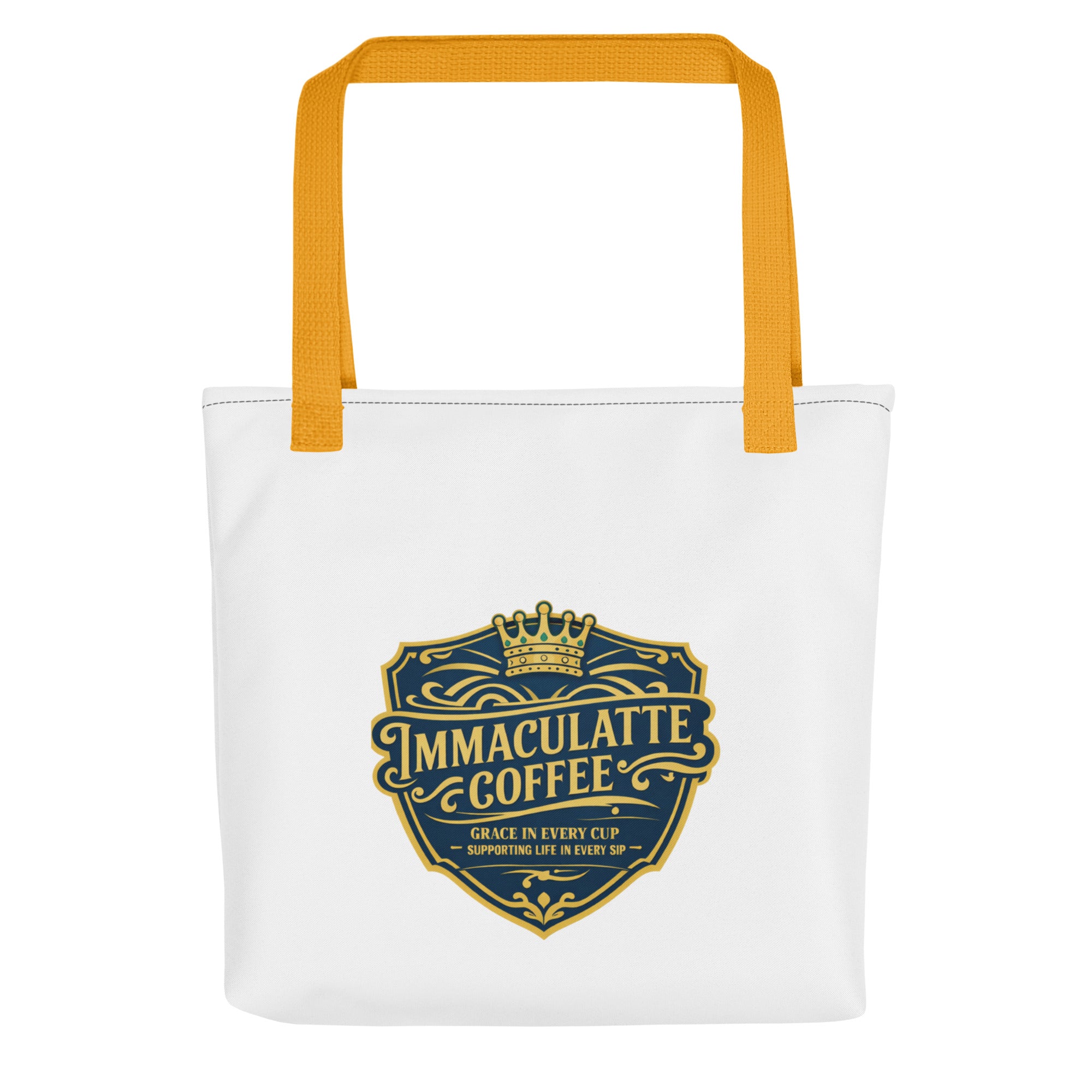 Immaculatte Coffee Tote Bag Supporting Life Inspirational Bag
