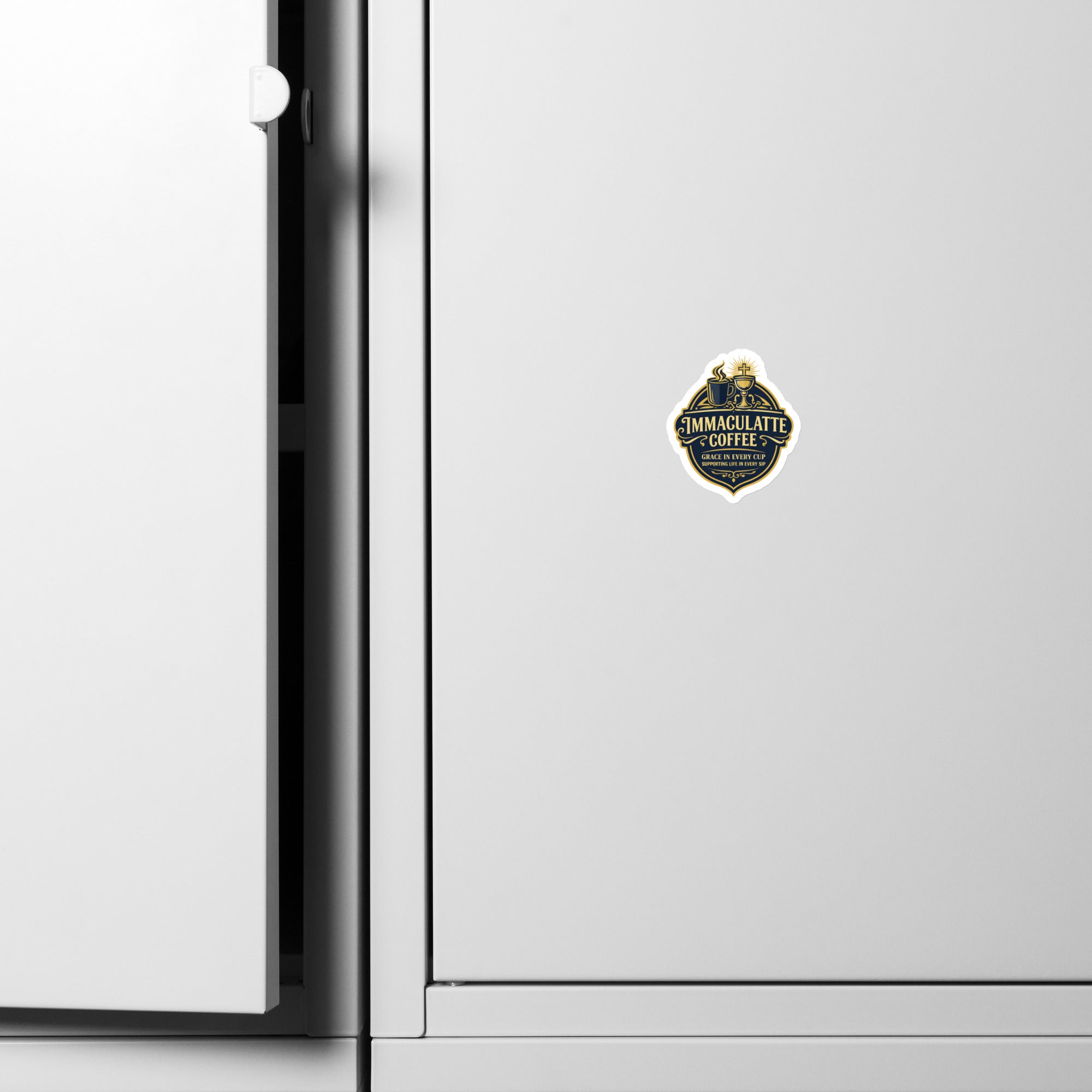 Immaculatte Coffee Magnet – Grace in Every Cup Faith Magnet