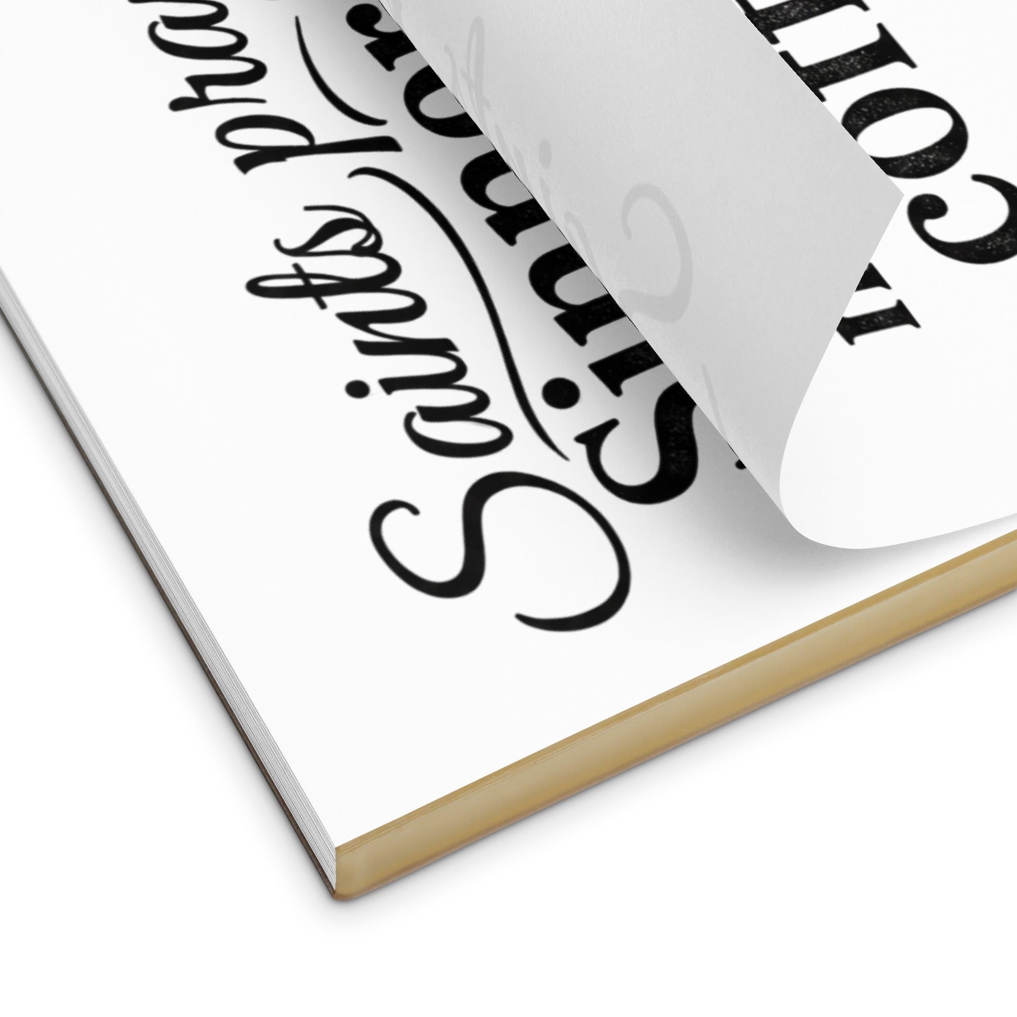 Saints Pray Sinners Need Coffee Notepad – Faith Humor Stationery, Inspirational Desk Notepad