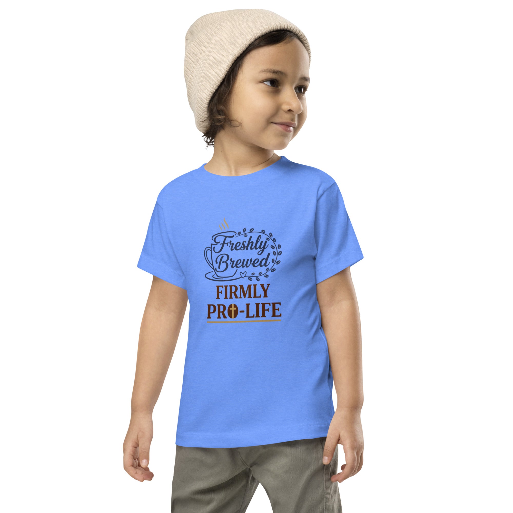 Freshly Brewed Firmly Pro-Life Toddler Shirt – Pro Life Toddler Tee