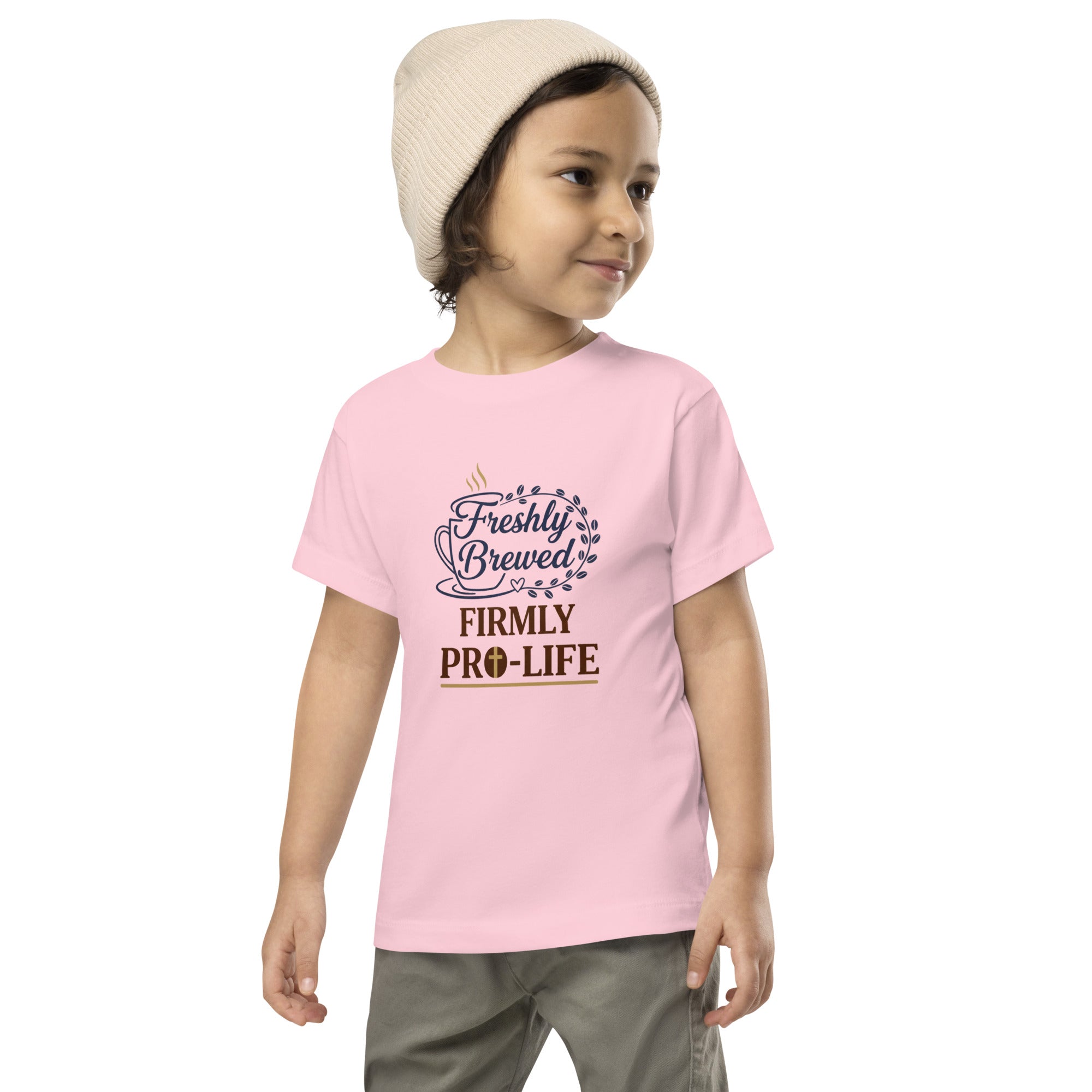 Freshly Brewed Firmly Pro-Life Toddler Shirt – Pro Life Toddler Tee