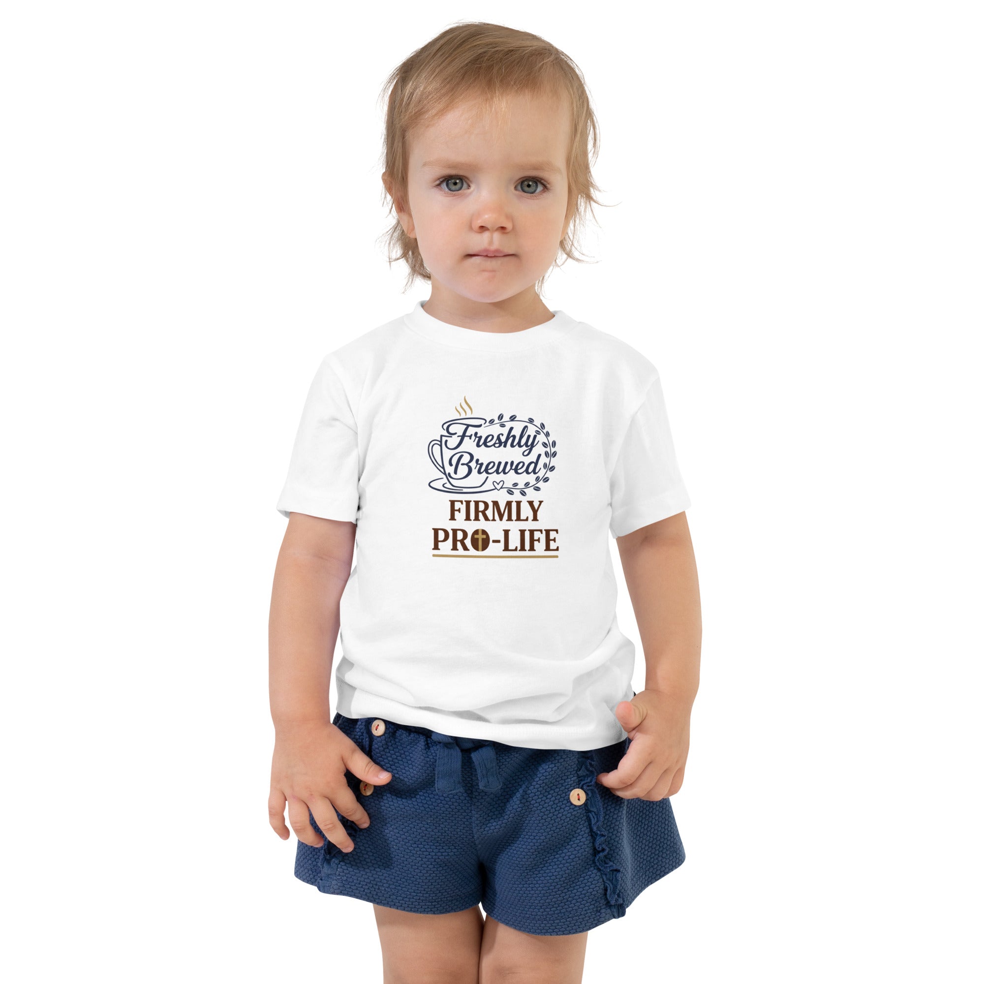 Freshly Brewed Firmly Pro-Life Toddler Shirt – Pro Life Toddler Tee