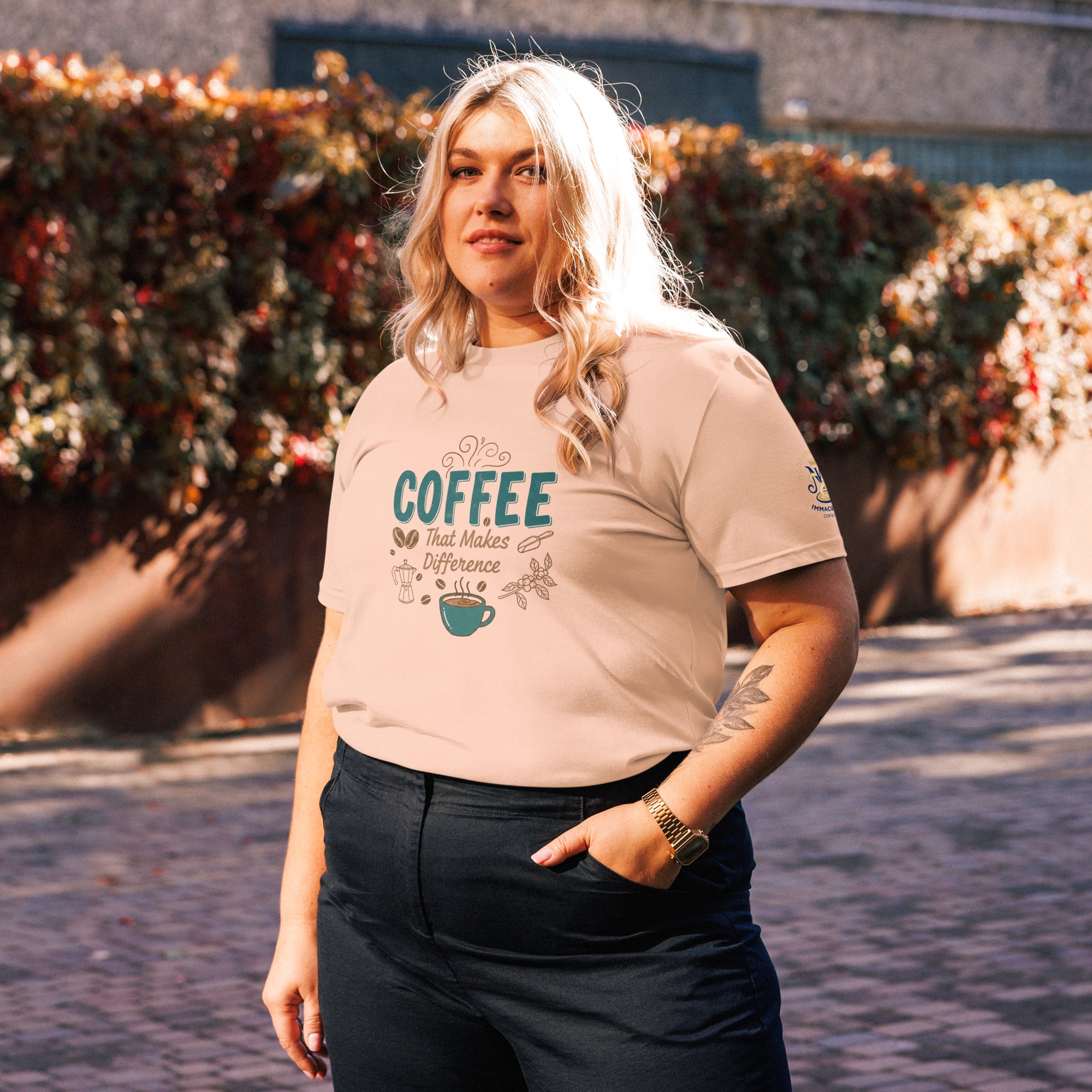 Coffee That Makes a Difference Shirt- Unisex Everyday Apparel